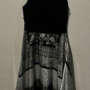 Signature by Sangria Black and White Maxi Dress